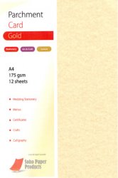 Parchment Card  175gsm  Gold Bulk Buy